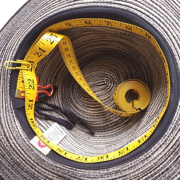 Solar Escape Sun Hat Womens One Size Woven Wide Brim Adjustable Vacation Beige - Picture 5 of 8